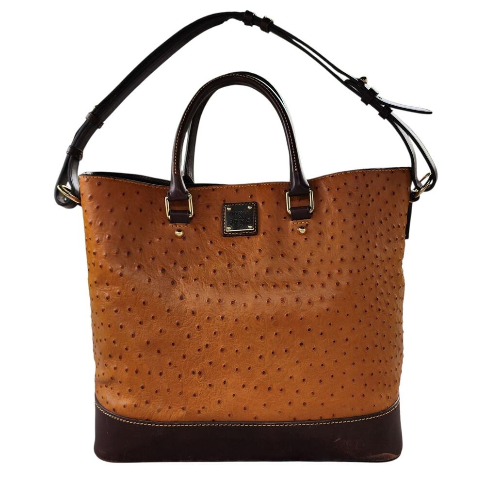 Dooney & Bourke Ostrich Exotic Leather Lexington Shopper Tote Bag